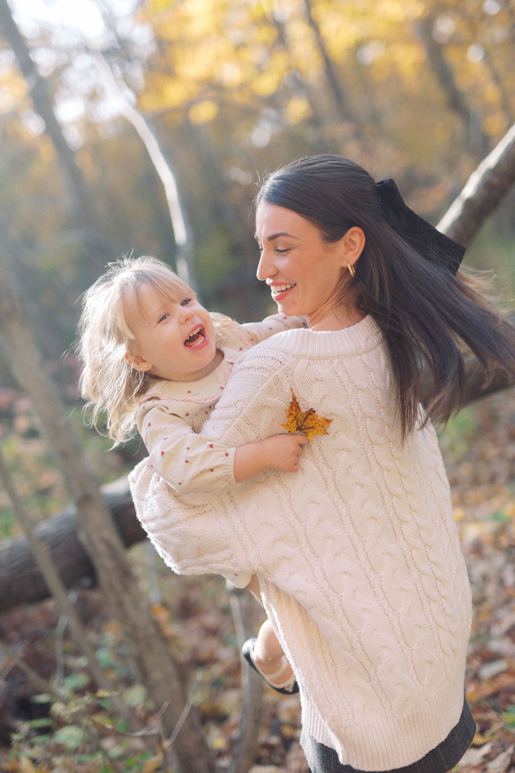 A joyful fall portrait at Beamers Falls